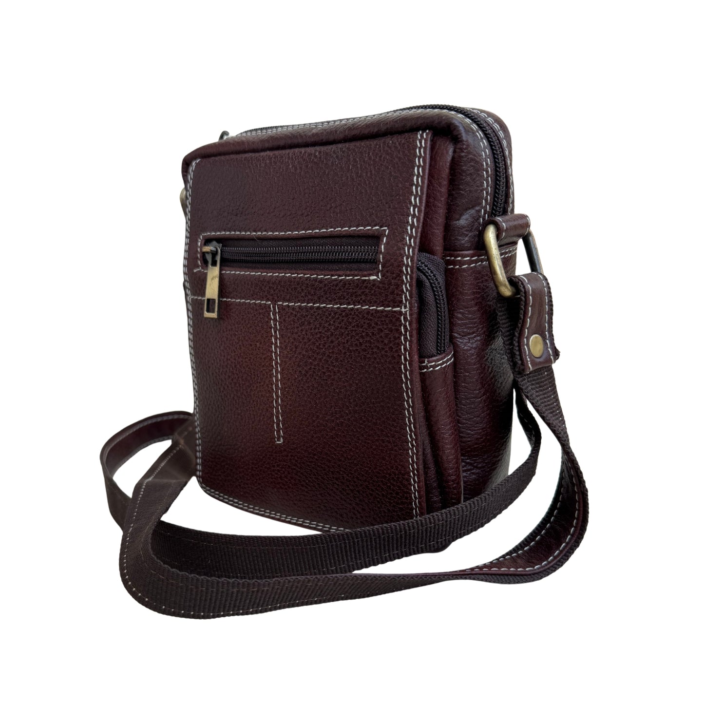 Brown Leather Sling Bag – Small Size