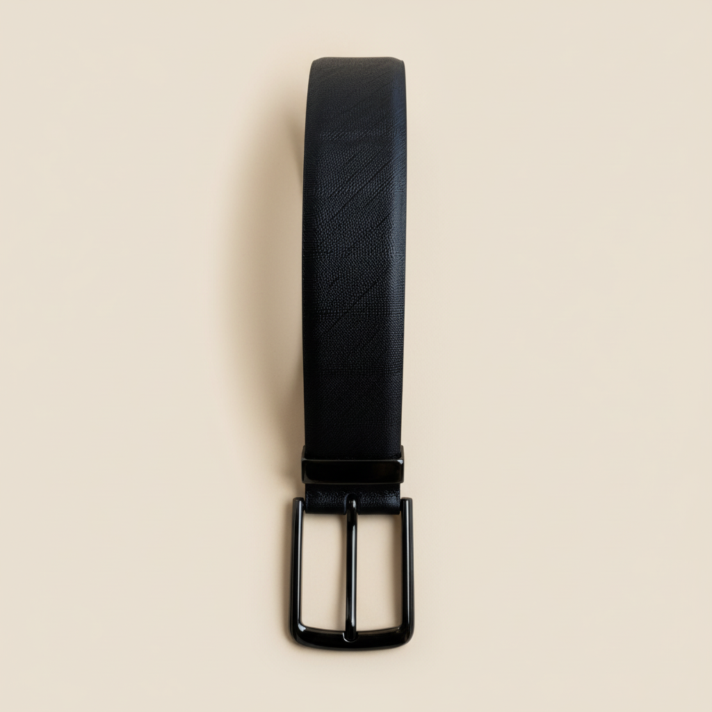 Reversible Original Italian Cross Line Leather Belt – 35MM